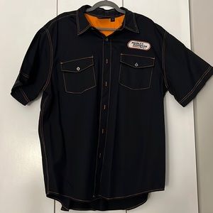 Mens 2XL Harley Davidson button down shirt